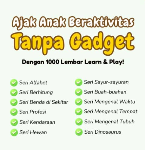 3000+ Worksheet Aktivitas Anak